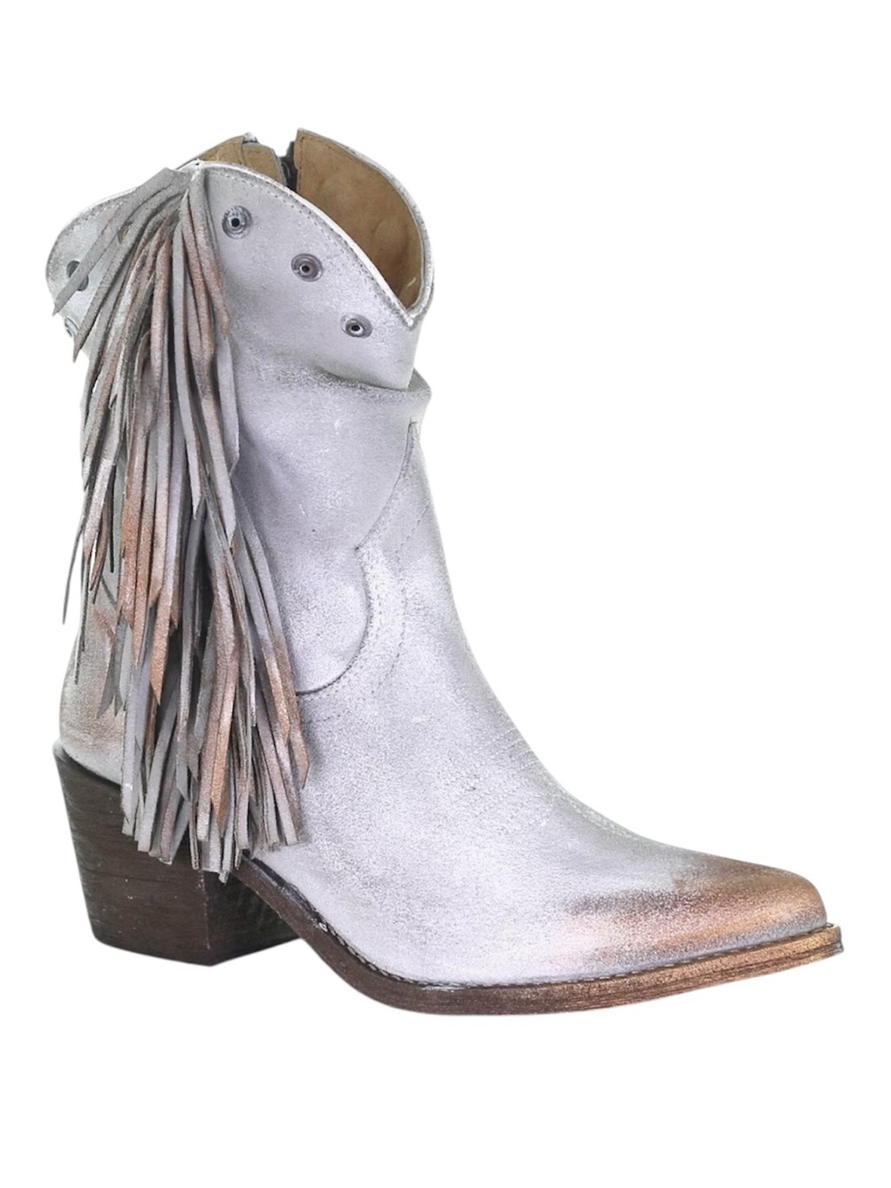 Circle G Studded and Fringe Boot